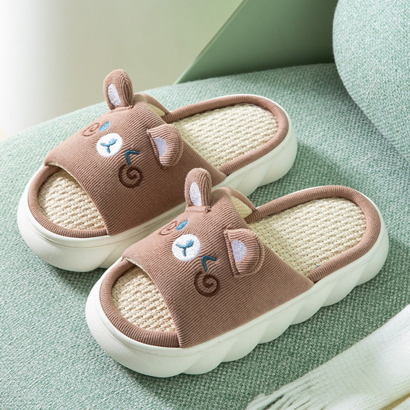 Bear Comfort Platform Slippers