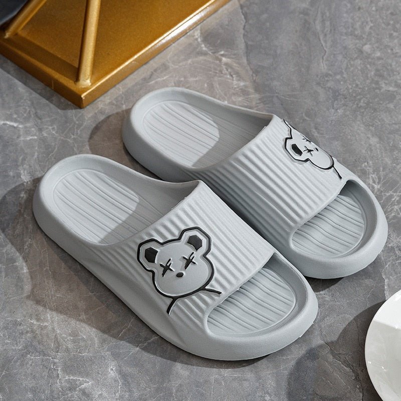 Bear graffiti slides - #shop_nam#03256805102434079-style u-36-37(35-36Suitable)