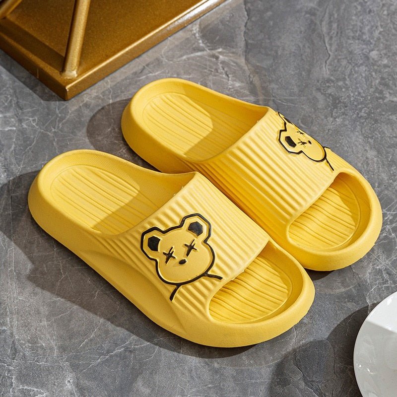 Bear graffiti slides - #shop_nam#03256805102434079-style y-36-37(35-36Suitable)