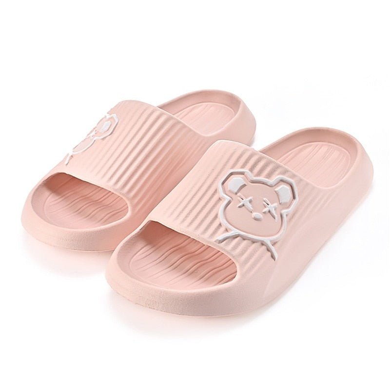 Bear graffiti slides - #shop_nam#03256805102434079-style t-36-37(35-36Suitable)