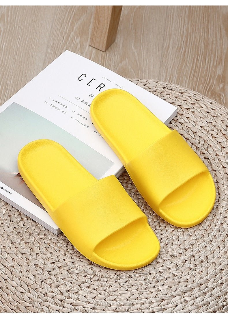 Flat Fashion Slides - #shop_nam#