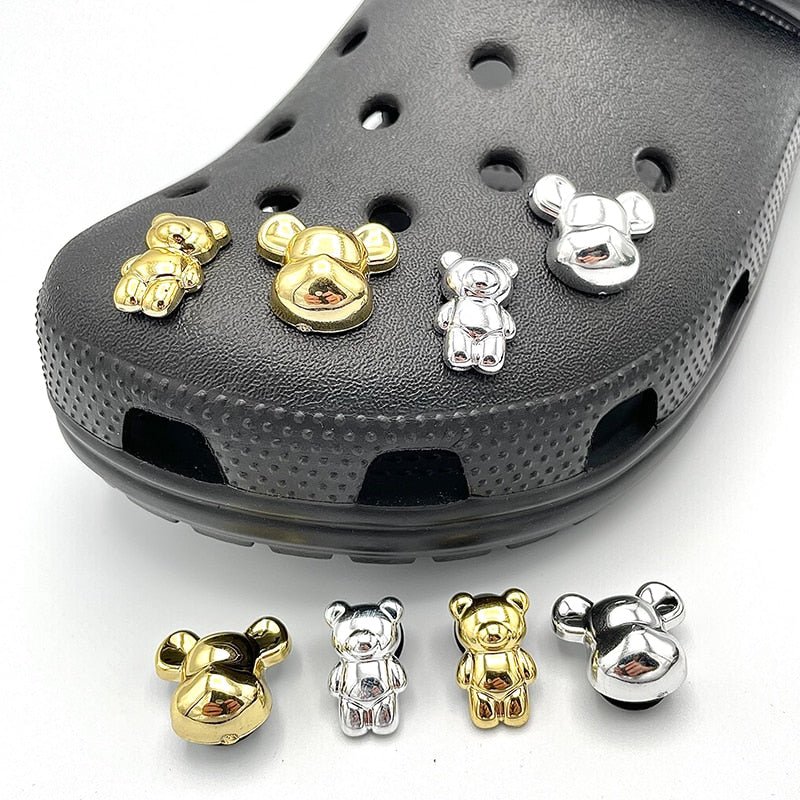 Golden & Silver Coloured Bear Charms - #shop_nam#