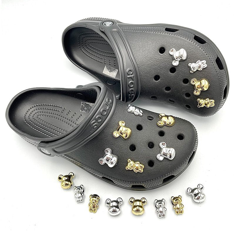 Golden & Silver Coloured Bear Charms - #shop_nam#