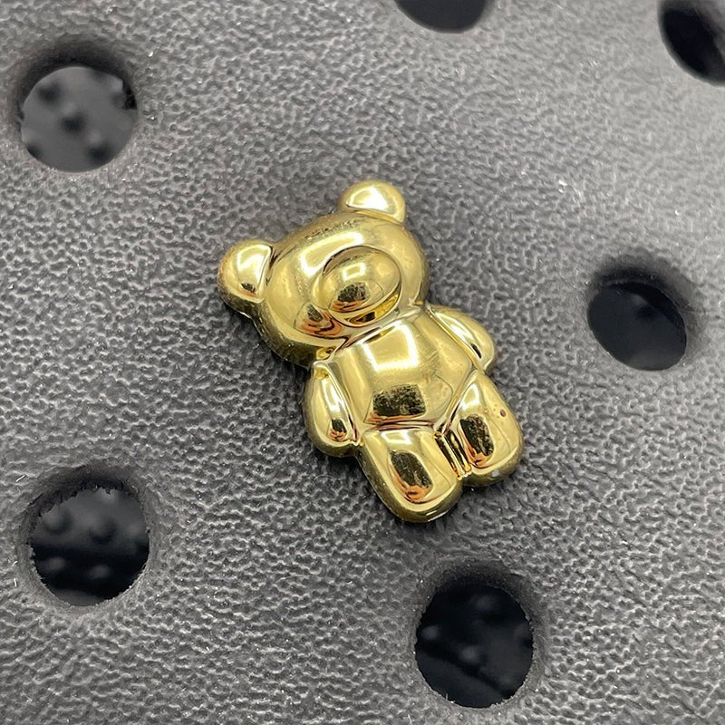 Golden & Silver Coloured Bear Charms - #shop_nam#
