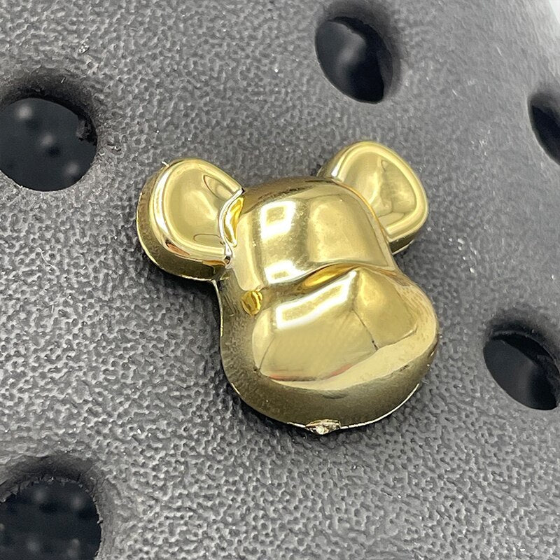 Golden & Silver Coloured Bear Charms - #shop_nam#