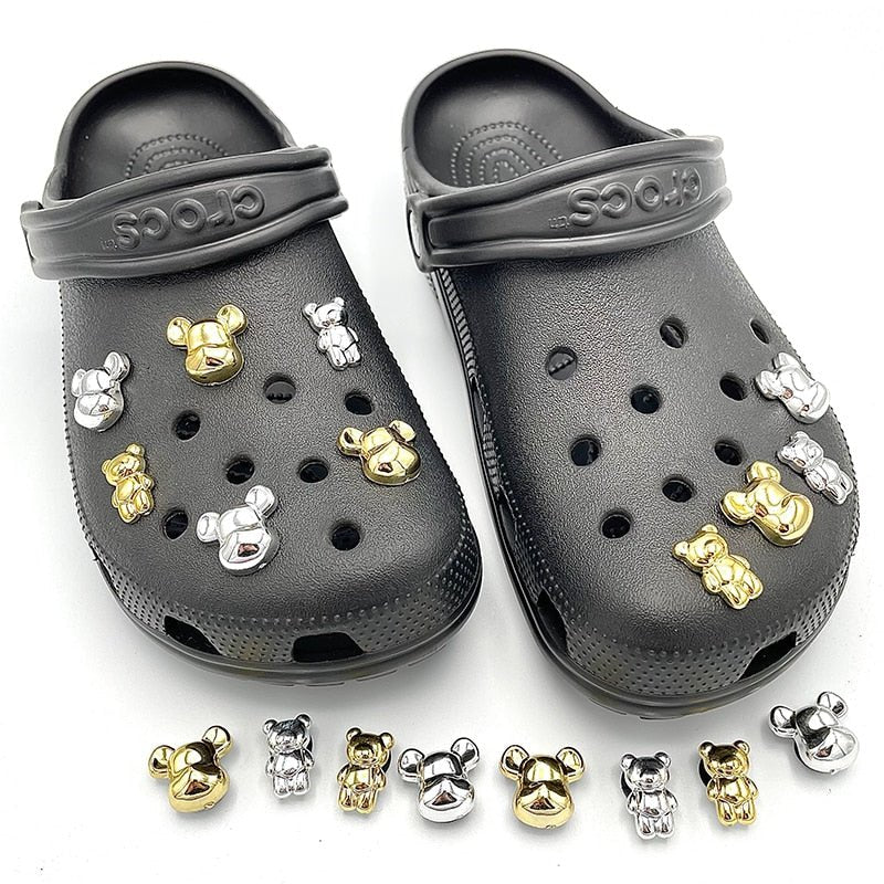 Golden & Silver Coloured Bear Charms - #shop_nam#