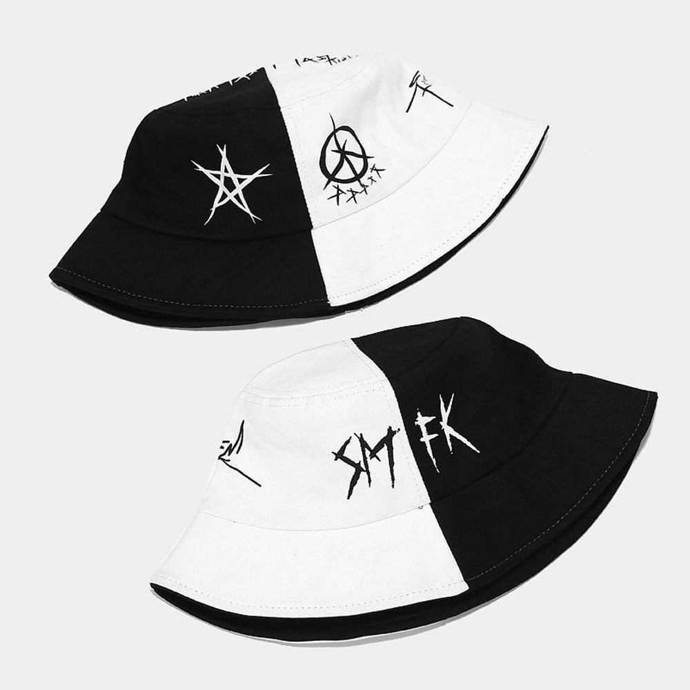 Patchwork Graffiti Bucket Hat - #shop_nam#