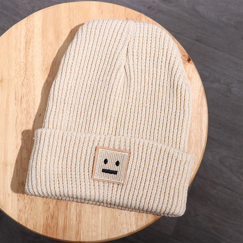 Unisex Straight Face Autumn Beanie - #shop_nam#