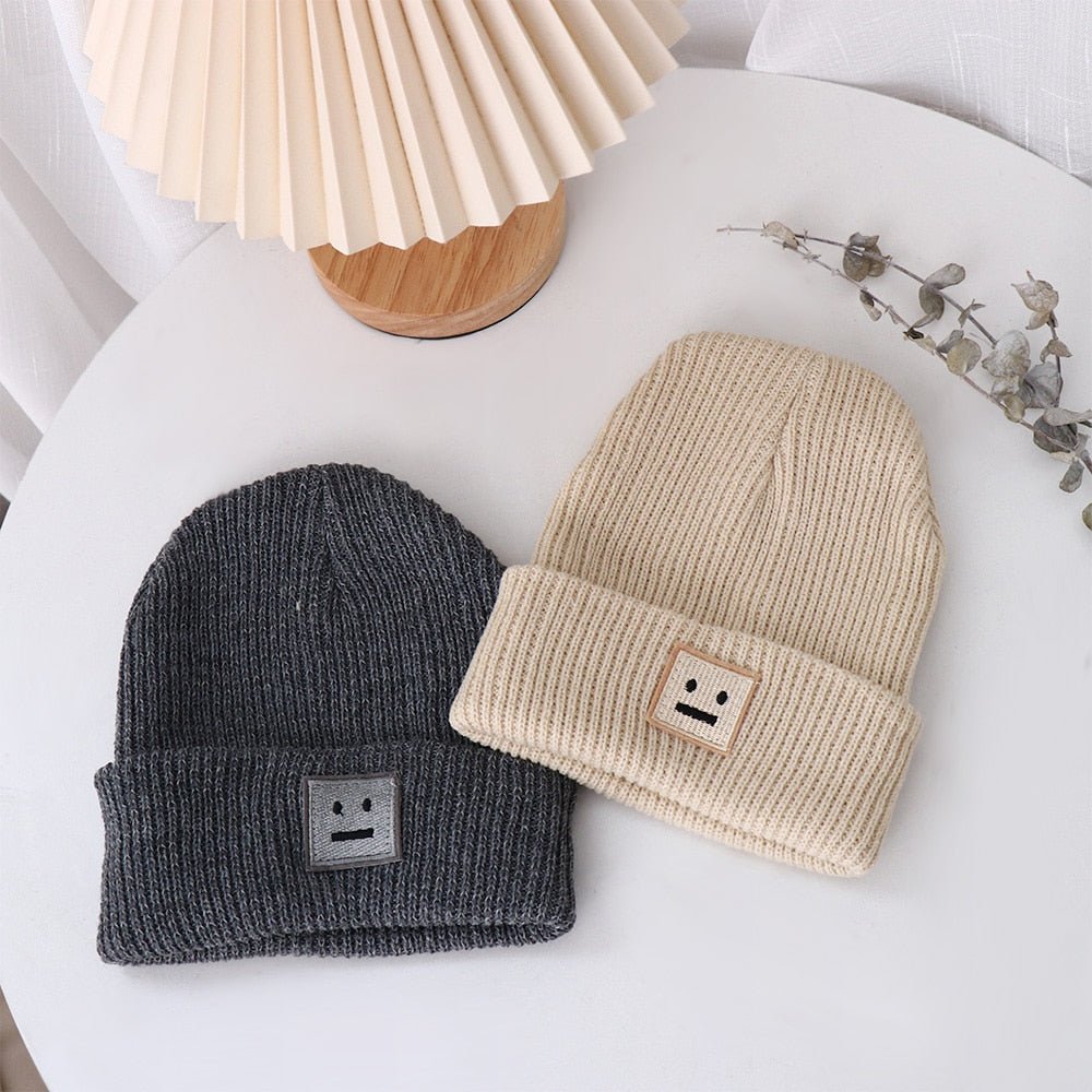 Unisex Straight Face Autumn Beanie - #shop_nam#