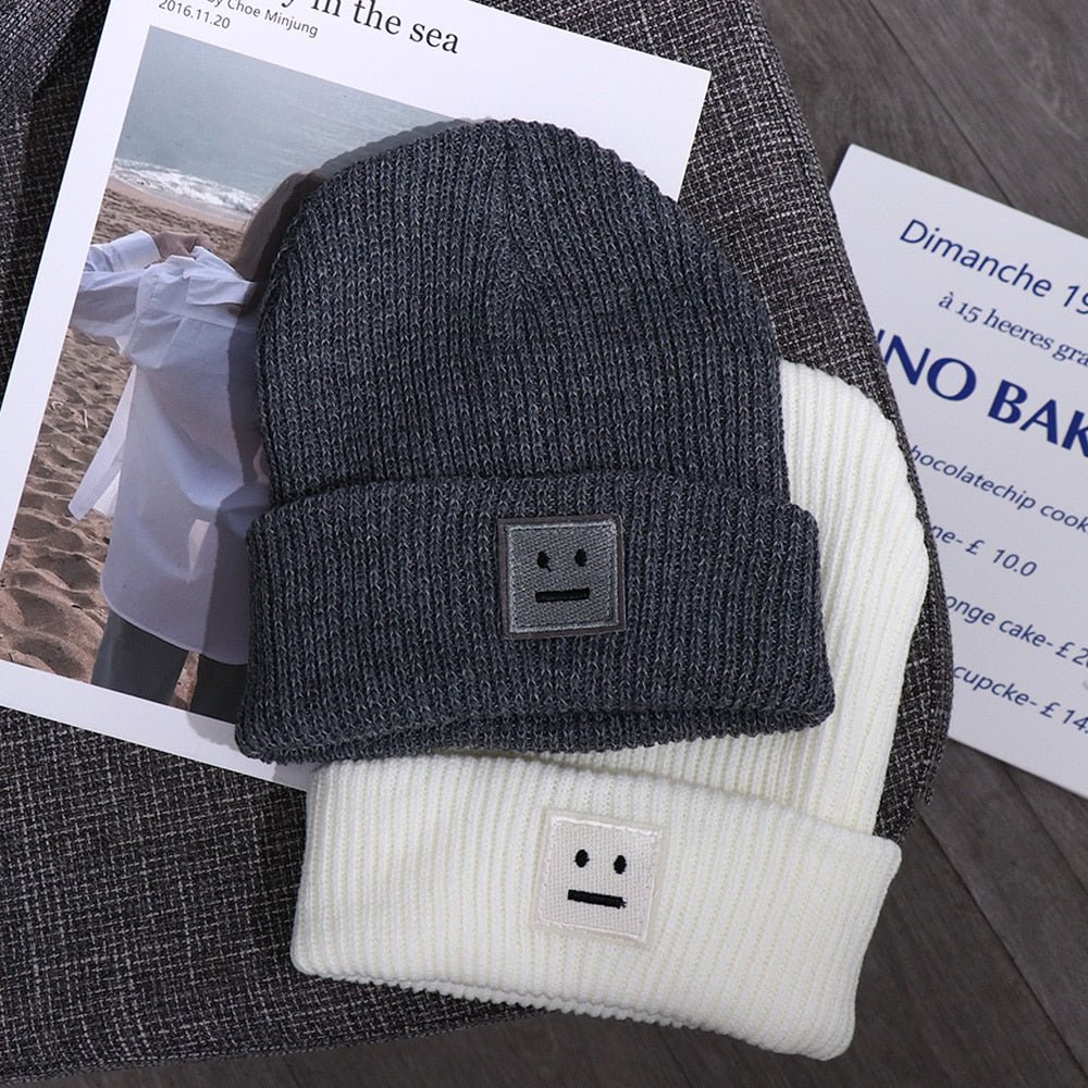 Unisex Straight Face Autumn Beanie - #shop_nam#