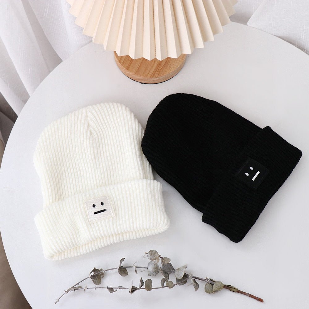 Unisex Straight Face Autumn Beanie - #shop_nam#
