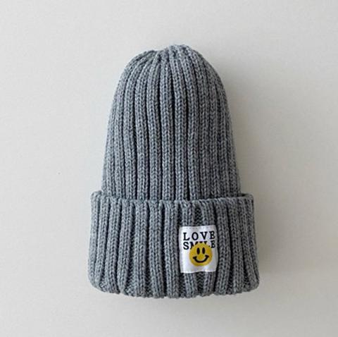 Autumn Knitted Smiley Face Beanie - #shop_nam#