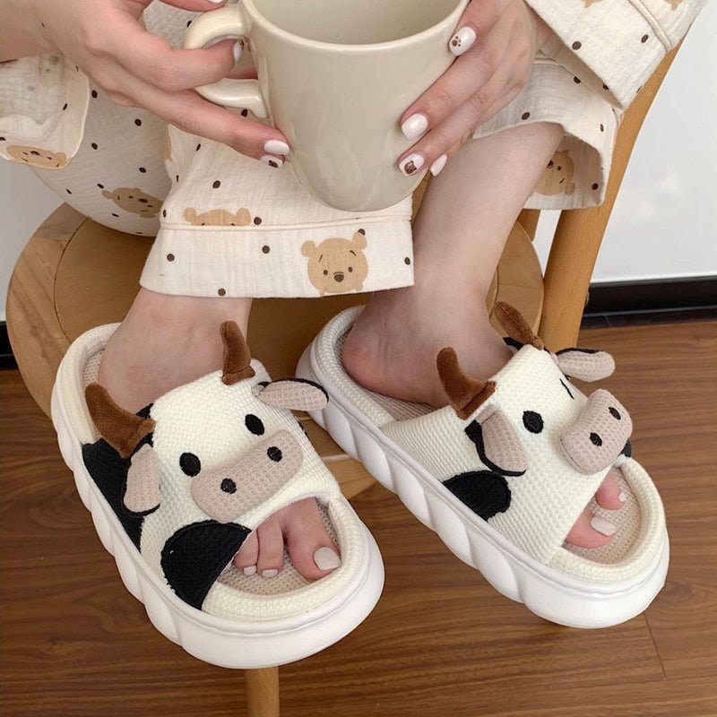 Cow Comfort Slippers - #shop_nam#