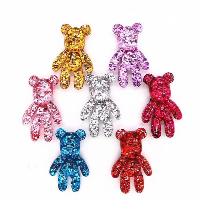 Glitter Fashion Bear Charms - #shop_nam#