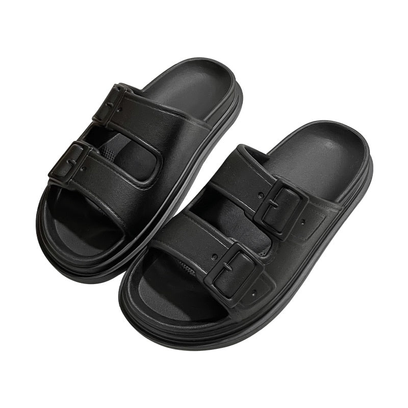 Imprint Buckle Sandal Slides - #shop_nam#0SliidzSliidz