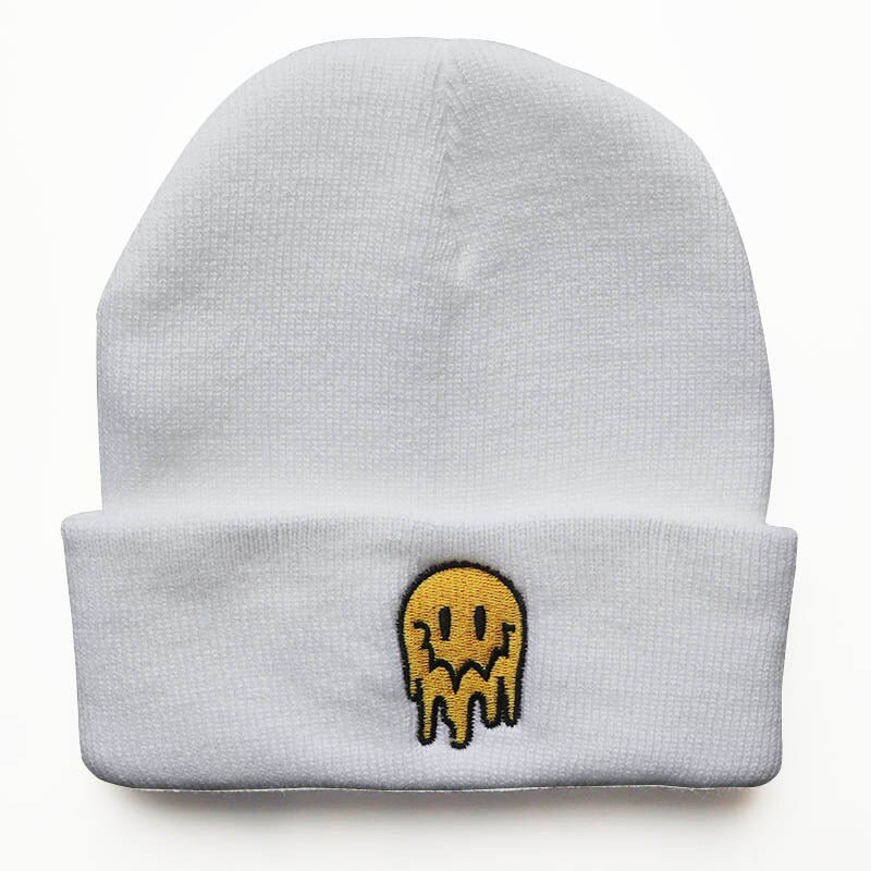 Melting Smiley Face Beanie - #shop_nam#