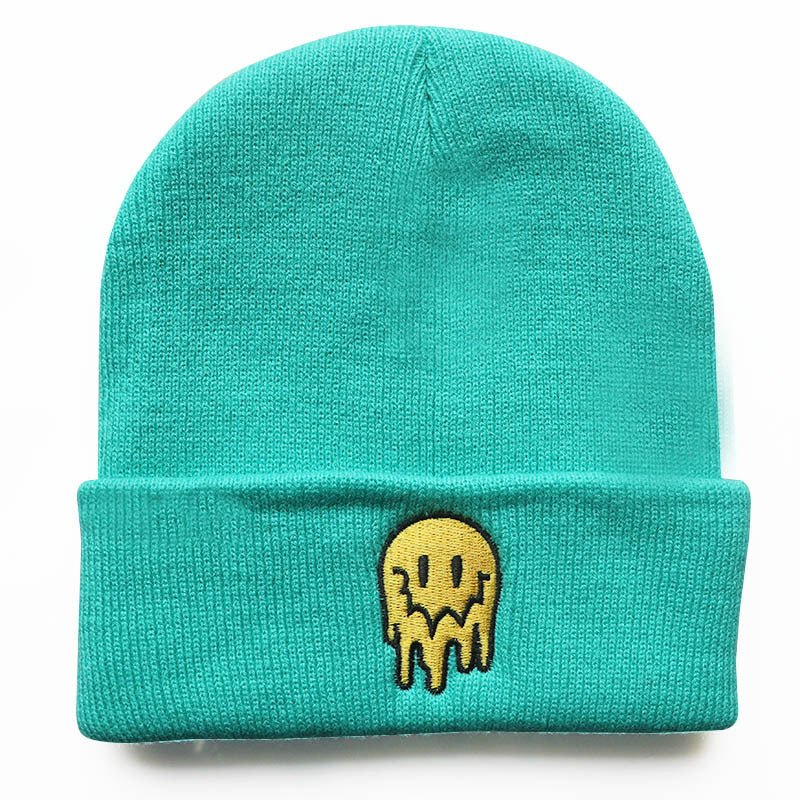 Melting Smiley Face Beanie - #shop_nam#