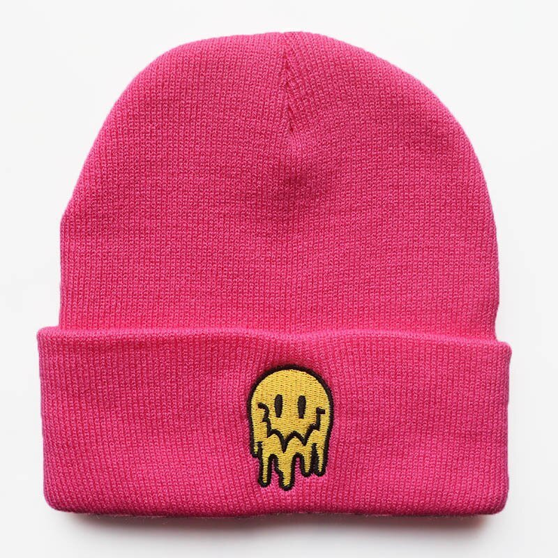 Melting Smiley Face Beanie - #shop_nam#