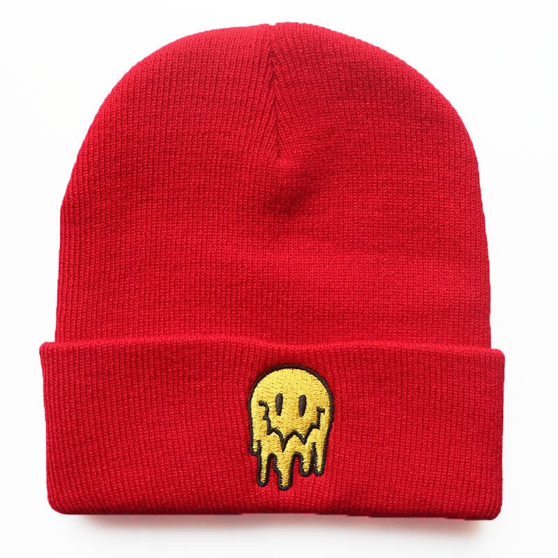 Melting Smiley Face Beanie - #shop_nam#