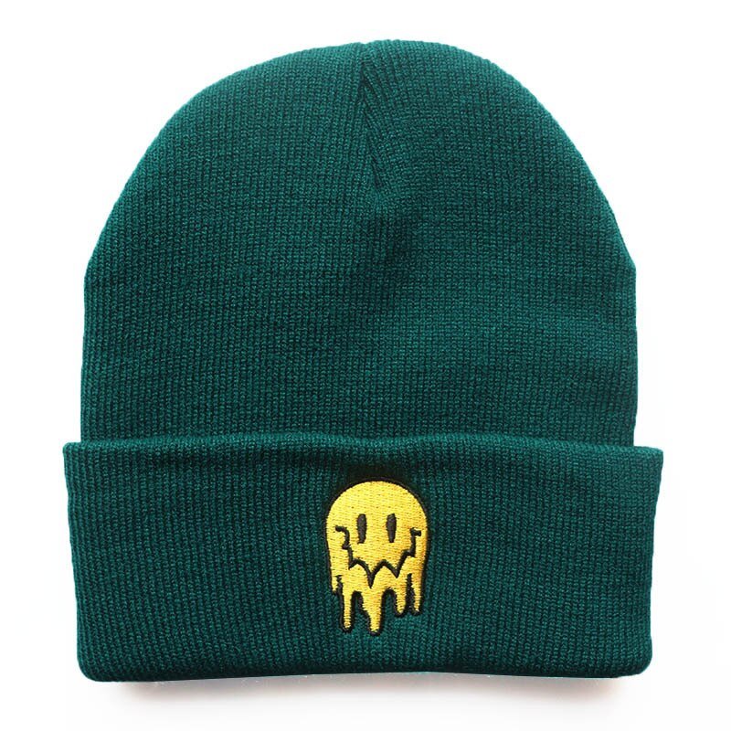 Melting Smiley Face Beanie - #shop_nam#