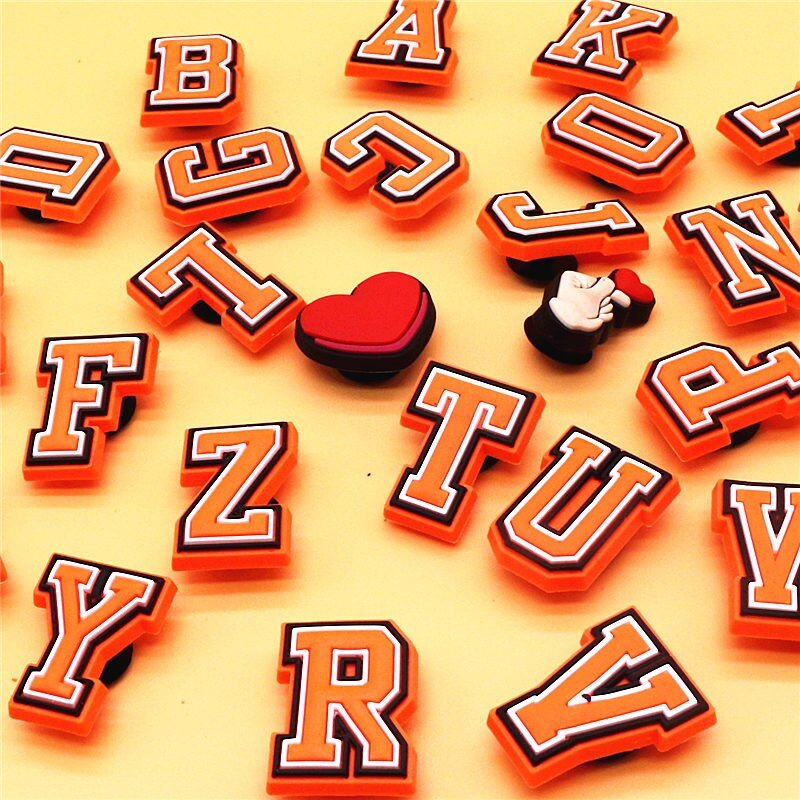 Orange Alphabet Charm - #shop_nam#