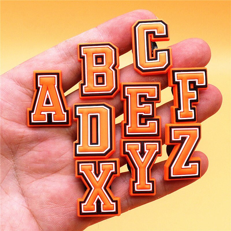 Orange Alphabet Charm - #shop_nam#