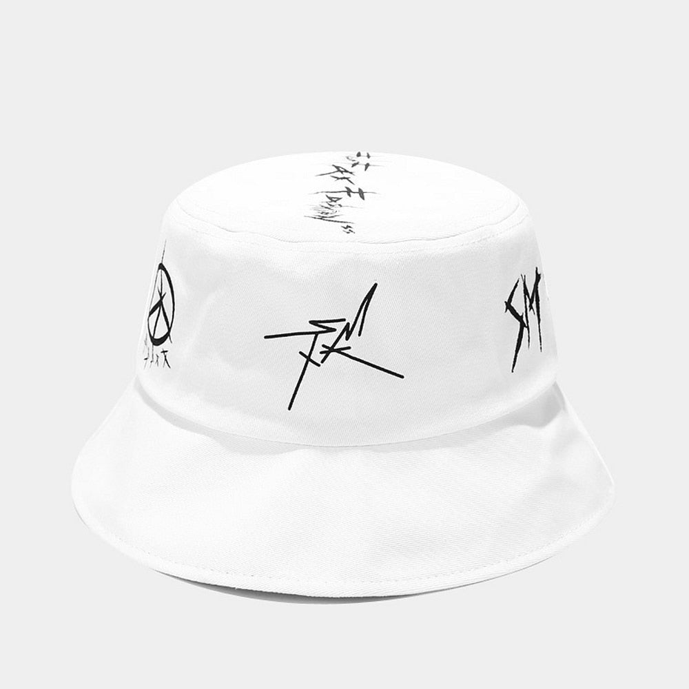 Patchwork Graffiti Bucket Hat - #shop_nam#