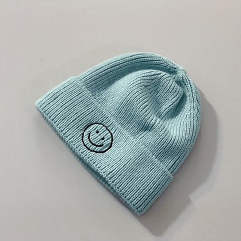 Unisex Baby Smiley Face Autumn Beanie - #shop_nam#