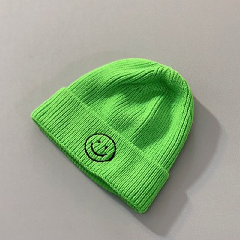 Unisex Baby Smiley Face Autumn Beanie - #shop_nam#