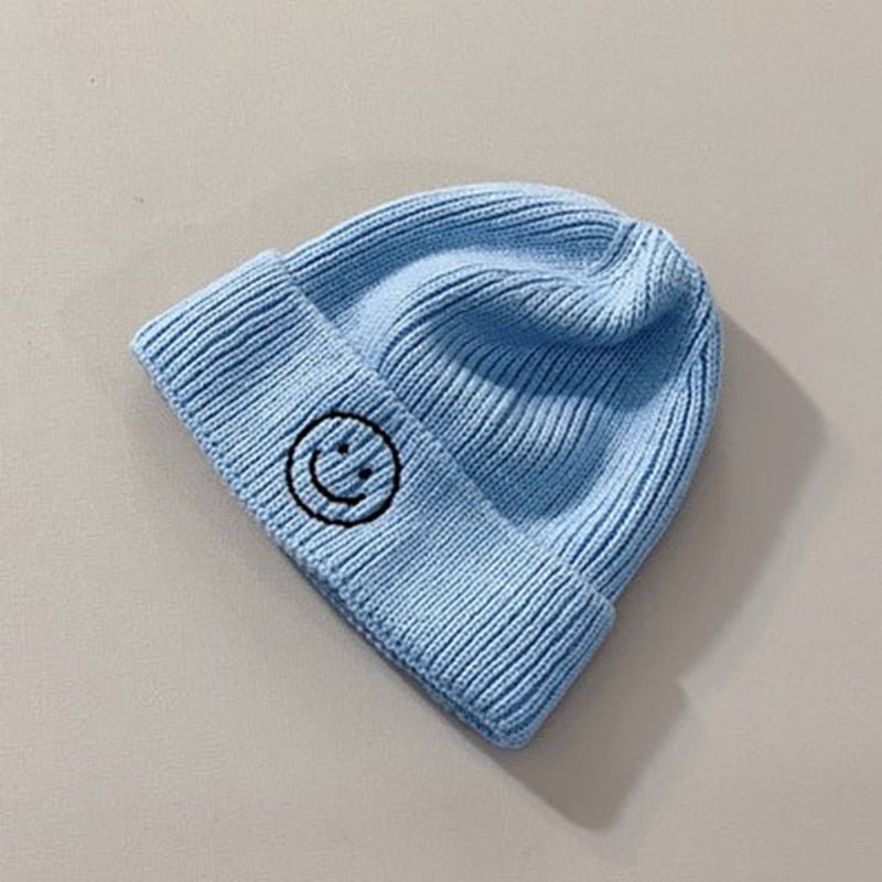 Unisex Baby Smiley Face Autumn Beanie - #shop_nam#