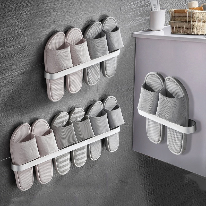 Wall Mounted Aluminum Slipper & Slider Rack - #shop_nam#