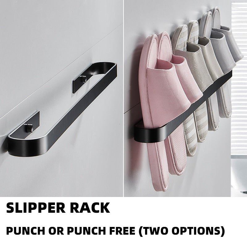 Wall Mounted Aluminum Slipper & Slider Rack - #shop_nam#