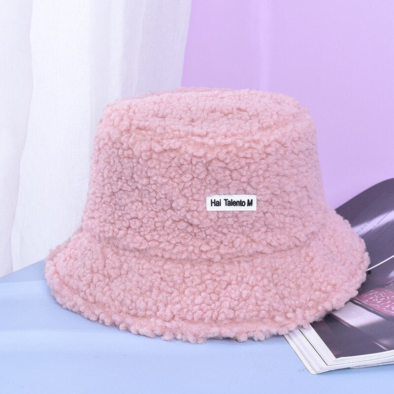 Women Winter Fluffy Bucket Hat - #shop_nam#