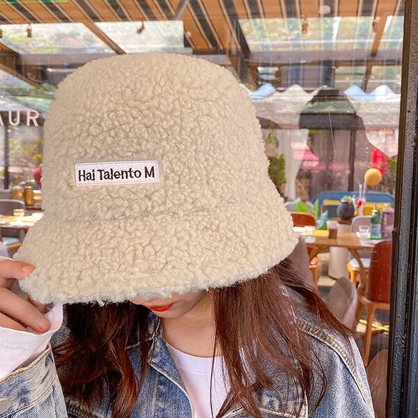 Women Winter Fluffy Bucket Hat - #shop_nam#