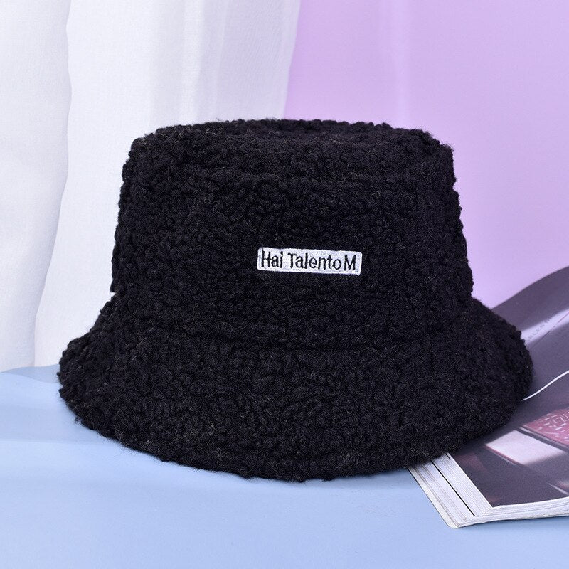 Women Winter Fluffy Bucket Hat - #shop_nam#