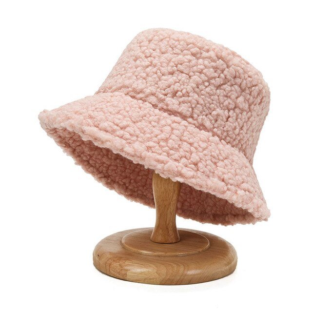 Women Winter Fluffy Bucket Hat - #shop_nam#