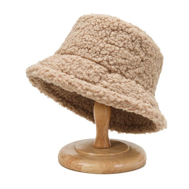 Women Winter Fluffy Bucket Hat - #shop_nam#