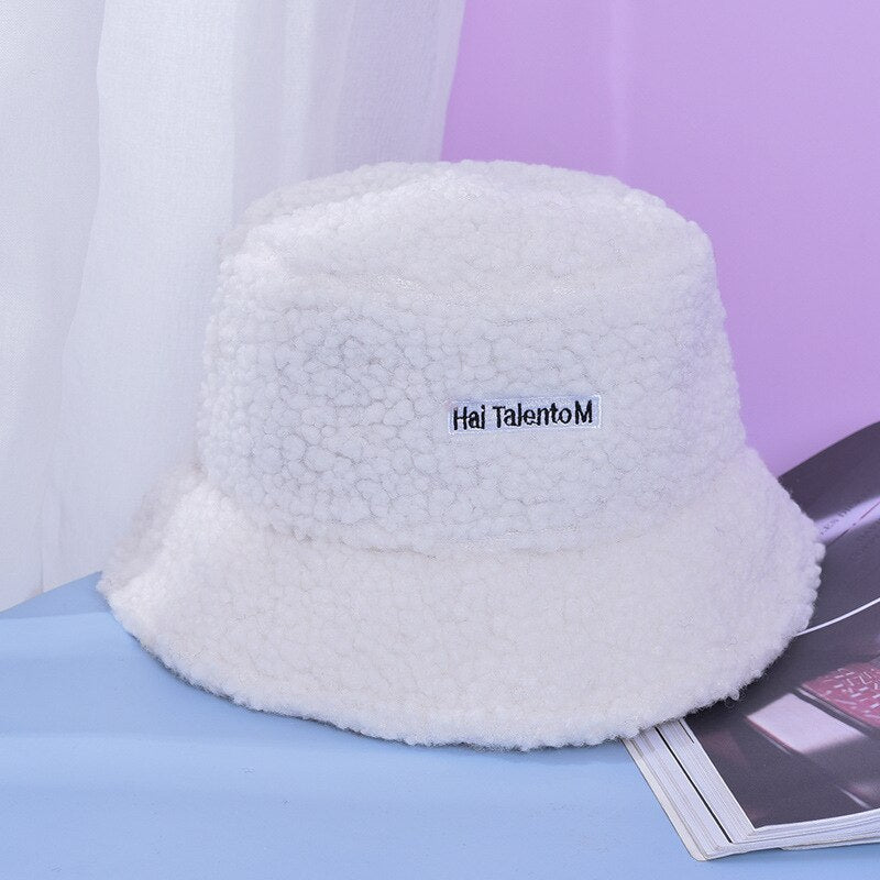 Women Winter Fluffy Bucket Hat - #shop_nam#