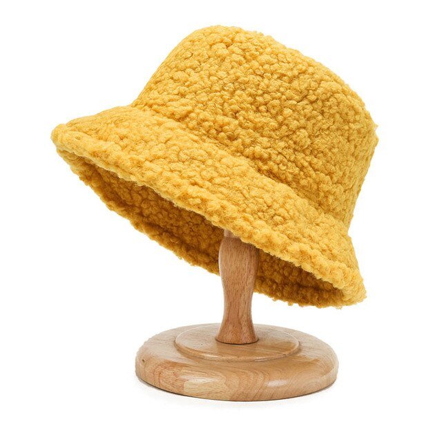 Women Winter Fluffy Bucket Hat - #shop_nam#